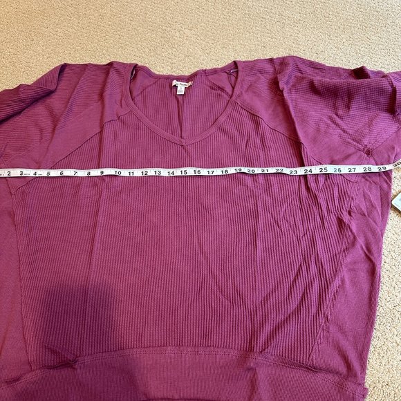 Free People Santa Clara Thermal Waffle Knit Top - Picture 7 of 13